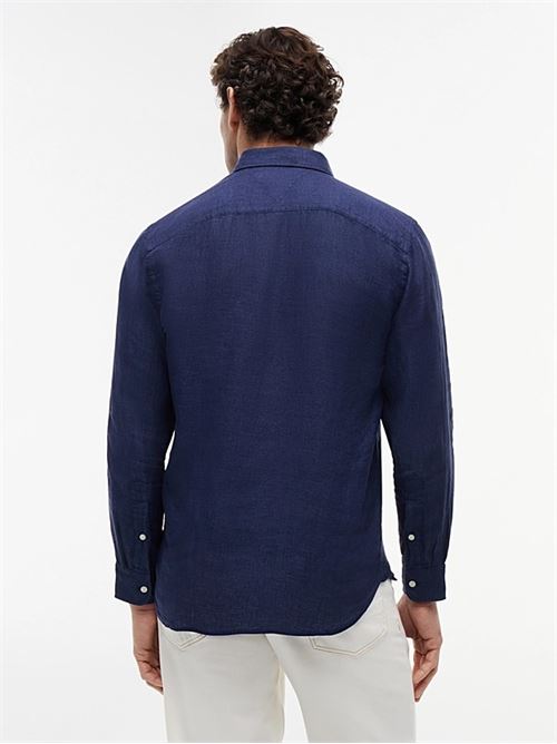 pigment dyed li solid rf shirt TOMMY HILFIGER | MW0MW41530DCC